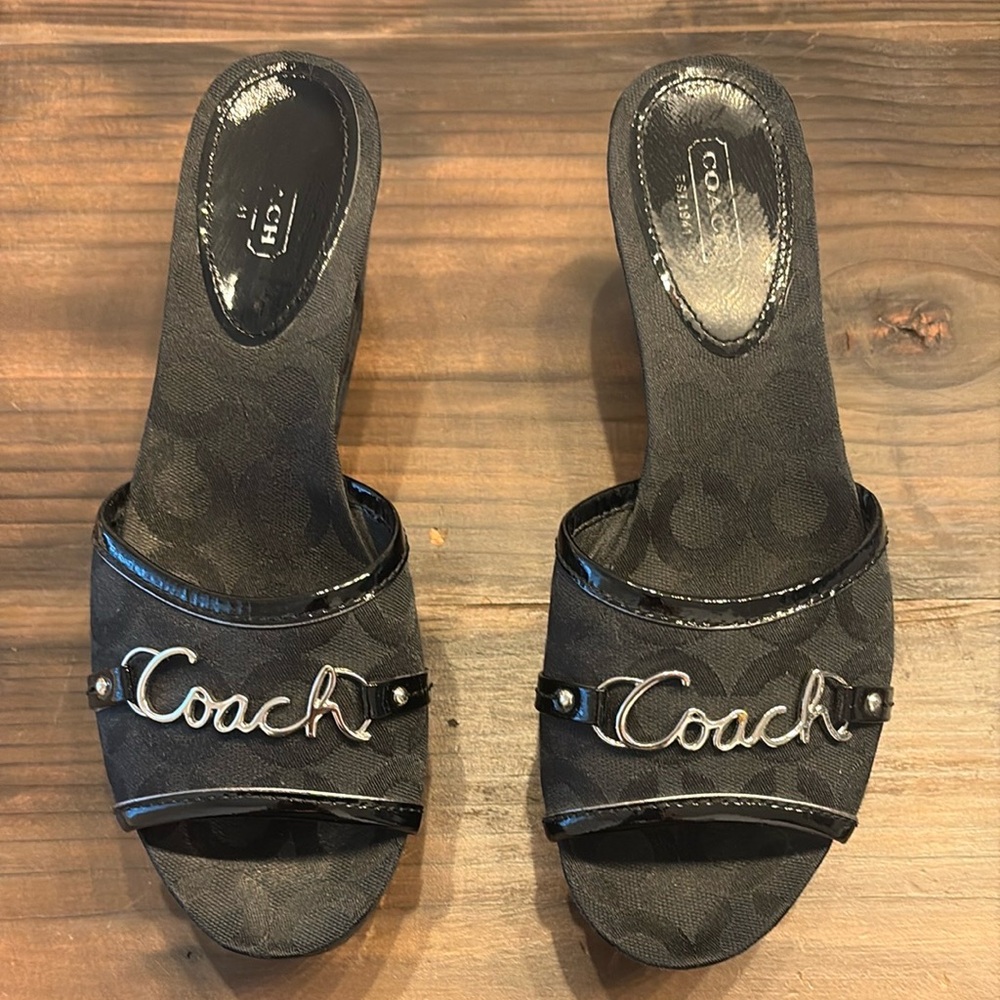 Coach Black Carissa Slip-On Shoes